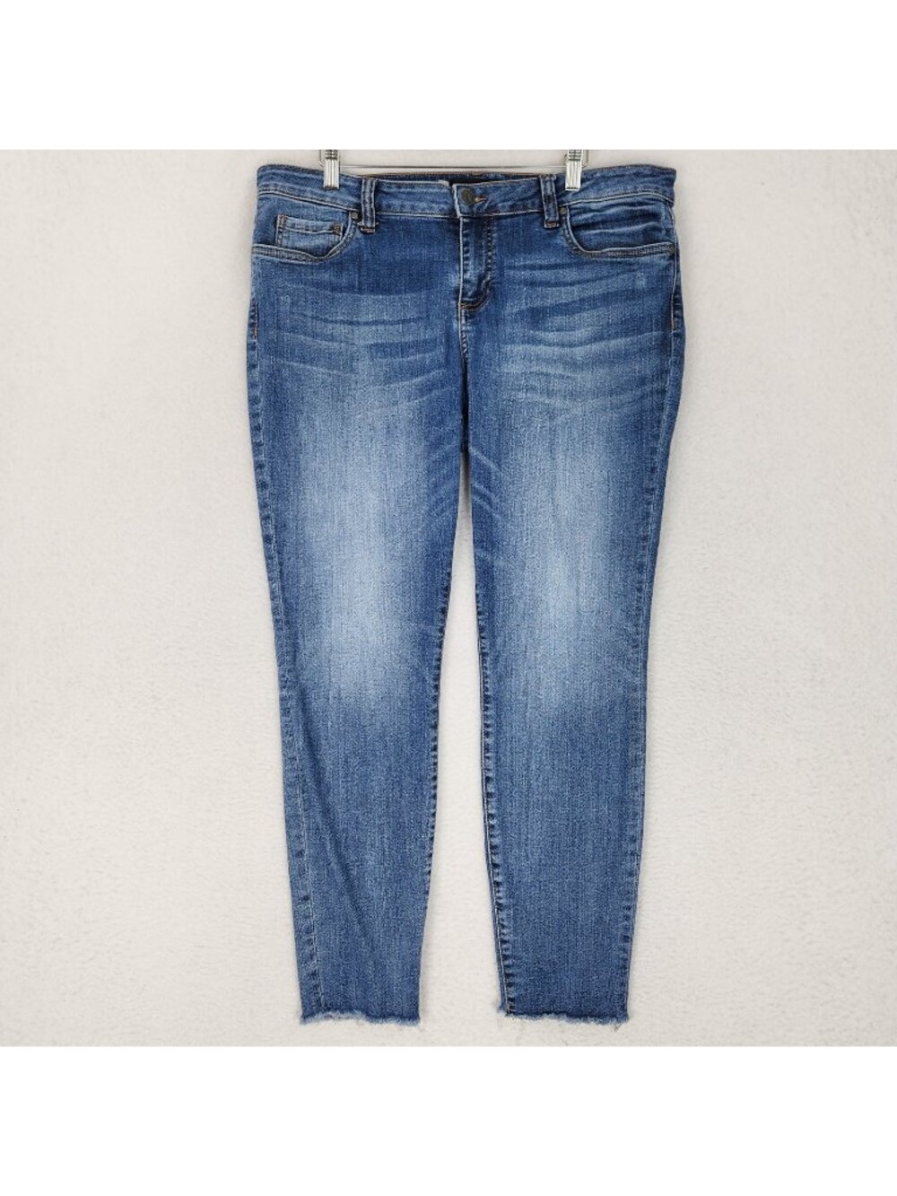 KUT From The Kloth Jeans Womens 16 Blue Connie Mid Rise Ankle Skinny Stretch